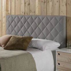 HOMN Têtes De Lit Tête De Lit Tapissée 140x60 Cm En Couleur Gris 7 HOMN Têtes De Lit Tête De Lit Tapissée 140x60 Cm En Couleur Gris -Surmatelas Soldes Magasin tete de lit tapissee 140x60 cm en couleur gris 1